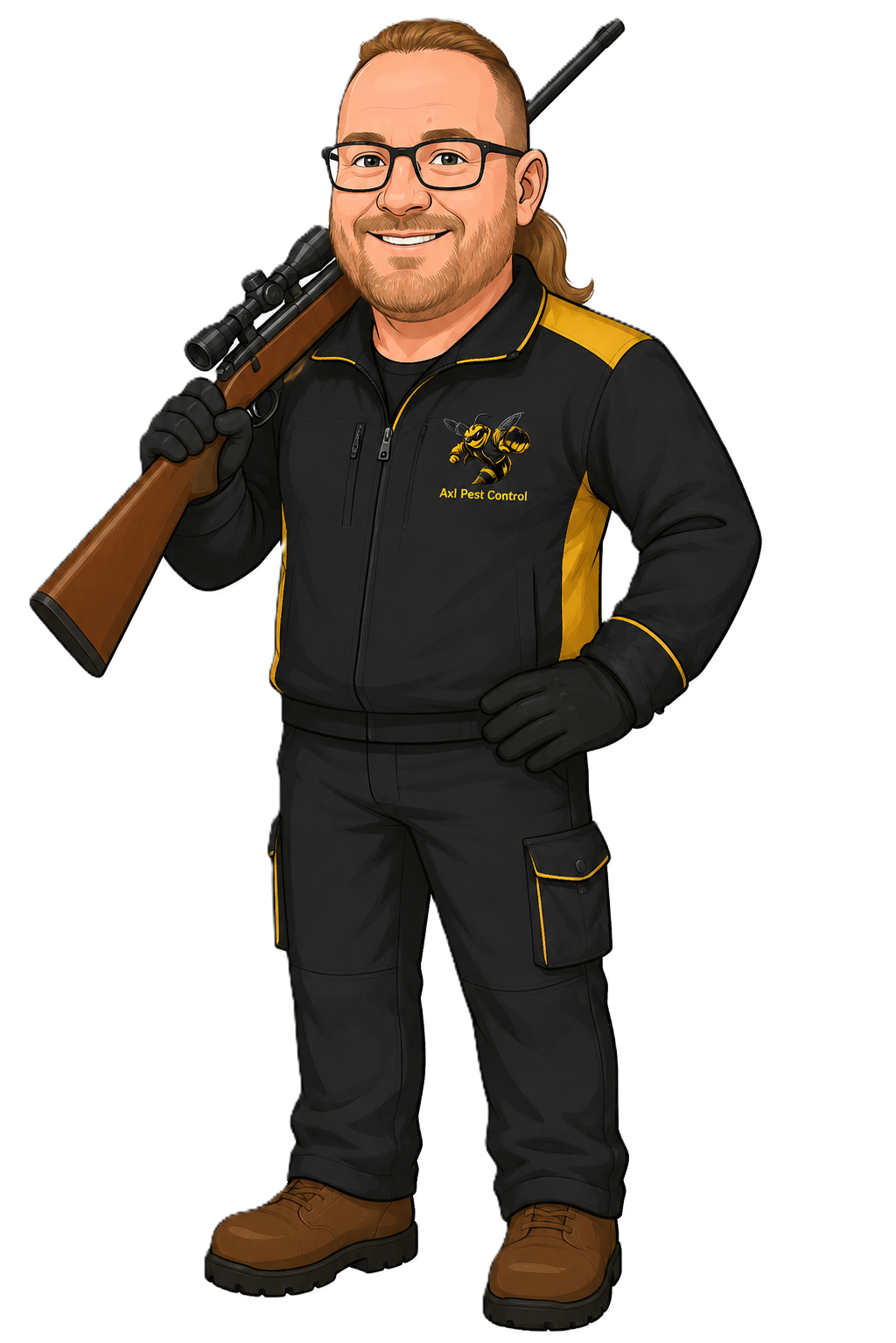 Axl Pest Control Mascot